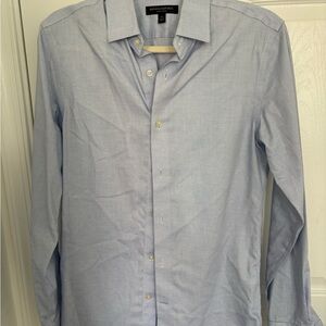 Banana Republic Men's Sky Blue Grant Fit Non-Iron Dress Shirt
